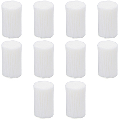 Белый 10шт. акриловой пряжи, белые, 57~60x2.5 мм