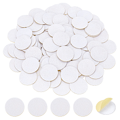 Белый 200шт. самоклеящиеся фетровые наклейки, плоско-круглые, белые, 37.5x1 мм