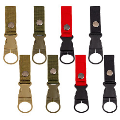 (52) Непрозрачная лаванда 8 шт. 4 цвета нейлон и пластик подвесная бутылка пряжка зажим карабин, для кемпинга, походов, путешествий, разноцветные, 145 мм, 2 шт / цвет