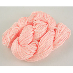Pink Нейлоновая нить, нейлоновая нить для плетения браслета, розовые, 1.5 мм, 14 м / партии