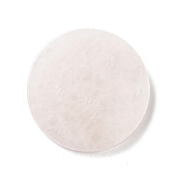 Quartz Crystal Natural Quartz Crystal Cup Mats, Flat Round, 50x7.5mm