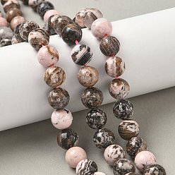 Родонит Натуральные бусины из родонита, круглые, 10~10.5 мм, отверстие : 1~1.2 мм, около 37~38 шт / нитка, 14.96~15.24'' (38~38.7 см)