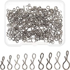 Electrophoresis Black 270 шт. 9 стиль 304 нержавеющая сталь крючок для мушки приманка защелка, комбо-крючки для приманок на мухи джиг-приманки, электрофорез черный, 30 шт / стиль
