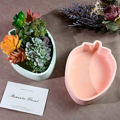 Клубника Силиконовые формы, формы для литья смолы, для уф-смолы, изготовление изделий из эпоксидной смолы, белые, клубника, 185x140x42 мм