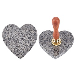 Серый Мраморные подставки для напитков, сердце, серые, 10.3x10.2x1.2 см