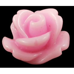 Pink Кабошоны из смолы, цветок, розовые, 10x6.5 мм