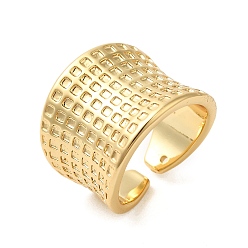 Золотой Тартан латунные широкие открытые манжеты для женщин, без кадмия и без свинца, золотые, 18 мм, регулируемый