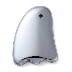 Терагерцовый камень Инструменты для массажа синтетическими терагерцовыми камнями, доски рога гуа ша для профессионального или домашнего спа, расслабляющий, выздоровление, боли, 40x31x7 мм, отверстие : 1.8 мм