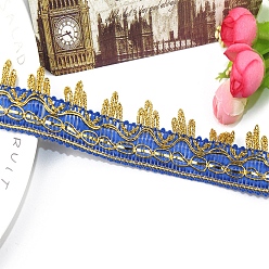 Blau Polyesterband, Kleidungsornament, Vorhang Dekoration, Blau, 1 Zoll (25 mm), ungefähr 18yard/pc