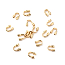 Настоящее золото 18K Латунная проволока опекунов и защитников, без никеля , реальный 18 k позолоченный, 4.5x4x1.5 мм, отверстие : 0.5 мм