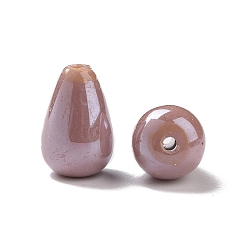 Бледно-фиолетовый Красный Непрозрачные акриловые бусины, гладкая капля, бледно-фиолетовый красный, 15x10 мм, отверстие : 1.6 мм, Около 600 шт / 500 г