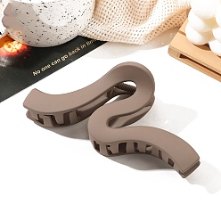 Светло-коричневый Волнистые пластиковые заколки для волос с большими когтями, аксессуары для волос для женщин и девочек, загар, 60x130x55 мм