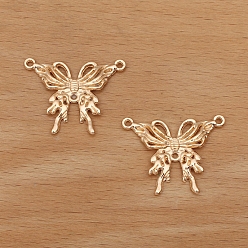 Light Gold Подвески из сплава , бабочки прелести, золотой свет, 29x21 мм