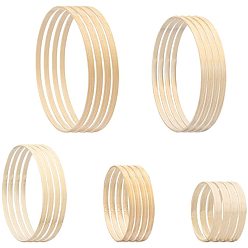 Bois Solide Cercle de broderie en bambou, cadre de point de croix, outil de bricolage, anneau, burlywood, 102~201x9.5~10.5 mm, diamètre intérieur: 96.5~194 mm, 20 pcs / set