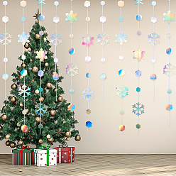 Разноцветный Бумажные снежинки подвесные баннеры, украшения для вечеринки ко Дню святого Валентина, красочный, 4000 мм