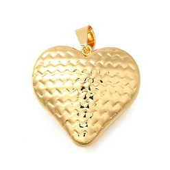Золотой 304 подвески из нержавеющей стали, шарма сердца, золотые, 30x32x13 мм, отверстие : 5x10 мм