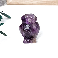 Аметист Резные фигурки пингвинов из натурального аметиста, для украшения рабочего стола домашнего офиса, 30x40 мм