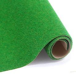 Средний Морско-зеленый Имитационная модель травы, искусственный флокированный микроландшафтный садовый декор, для декора песочного стола, средний морской зеленый, 210x297 мм, 5 шт / комплект