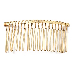 Light Gold Железная фурниутра для гребенки, золотой свет, 38x75~78x3~4 мм