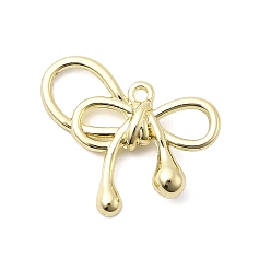 Золотой Подвески из сплава , бантом, стойки покрытие, без кадмия, без никеля и без свинца, золотые, 16.5x21x4 мм, отверстие : 1.2 мм