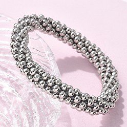 Нержавеющая Сталь Цвет 304 Браслеты из нержавеющей стали, круглые, цвет нержавеющей стали, 3/8 дюйм (1 см), внутренний диаметр: 2 дюйм (5 см)
