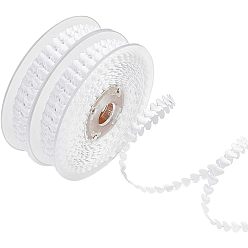 Белый Лента из полиэстера в форме сердца, аксессуары для одежды, белые, 1/4 дюйм (8 мм), около 21.87 ярдов (20 м) / рулон