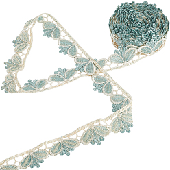 Темно-бирюзовый 6ярдов полиэстеровой волнистой кружевной ленты, темные бирюзовый, 1-1/8 дюйм (30 мм), 6 ярдов / комплект