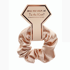 Rauchig Krawatte tuch elastische haar zubehör, für Mädchen oder Frauen, Scrunchie / Haargummis, rauchig, 100~210 mm, 5 Stück / Set