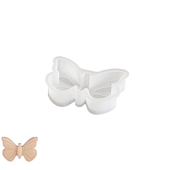 Белый Силиконовые формы для свечей в виде бабочек, для изготовления ароматических свечей, белые, 130x100x20 мм