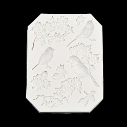 Птица Силиконовые формы, формы помады, формы для литья смолы, коврик с текстурой глины, птица, 119x91x10 мм