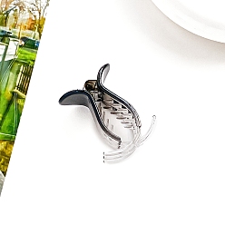 Черный Заколки для волос из пластика в виде цветка, аксессуары для волос для женщин и девочек, чёрные, 55 мм