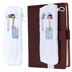 White 1Pc Polyester Pen Cases, Rectangle, White, 185x50x25mm