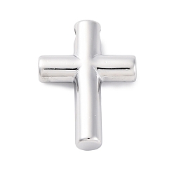 Нержавеющая Сталь Цвет 304 подвески из нержавеющей стали, крестик, цвет нержавеющей стали, 37x27x7.5 мм, отверстие : 4.5x4 мм