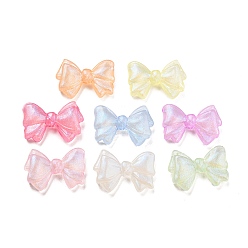 (52) Непрозрачная лаванда Прозрачные светящиеся акриловые бусины, блеск бисера, светится в темноте, бантом, разноцветные, 20.5x29x6.5 мм, отверстие : 2 мм, Около 221 шт / 500 г