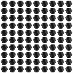 Черный 1000шт. имитируют австрийские хрустальные биконические стеклянные бусины, класс АА, граненые, чёрные, 4x4 мм, отверстие : 1 мм