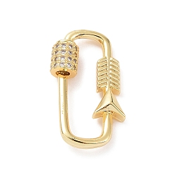 Oval Латунные застежки для ключей из прозрачного кубического циркония, застежки-карабины с замком, золотые, овальный рисунок, 28x15 мм