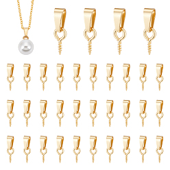 Золотой 50шт 304 шпильки с проушиной из нержавеющей стали, за половину пробурено бисера, золотые, 13 мм, отверстие : 6x3 мм, штифты : 1.3 мм