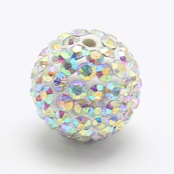 Kristall ab Fimo Nahen Osten Strassperlen, Runde Disco-Kugel Perlen, Kristall ab, 10 mm, Bohrung: 1 mm
