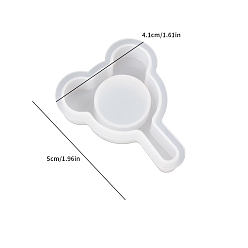 Белый Diy пищевые силиконовые формы, подвески в форме помадки, для украшения торта поделки, цвет шоколада, конфеты, изготовление ювелирных изделий на основе смолы и эпоксидной смолы, белые, 50x40x11 мм