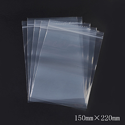 White Plastic Zip Lock Bags, Resealable Packaging Bags, Top Seal, Self Seal Bag, Rectangle, White, 22x15cm, Unilateral Thickness: 3.9 Mil(0.1mm), 100pcs/bag