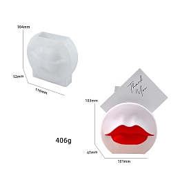 Белый Силиконовые формы, для хранения, губа, белые, 116x52x104 мм