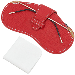 Красный 1чехлы для очков из коровьей кожи, прямоугольные, красные, 172x80x8 мм