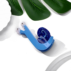 Озёрно--синий Заколки для волос с когтями из ацетата целлюлозы (смола), улитка, аксессуары для волос для женщин и девочек, Плут синий, 80~100 мм