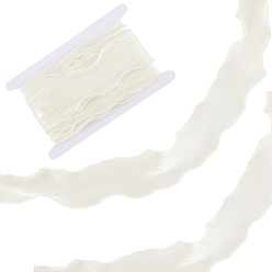 Бежевый 10 м полиэфирная лента, для аксессуаров для одежды, украшение подарка, бежевые, 3-1/8 дюйм (80 мм), 10м / комплект