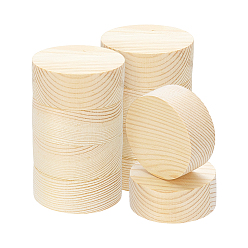 Бланшированный Миндаль Незаконченные деревянные листы, плоско-круглые, бланшированный миндаль, 50x20 мм