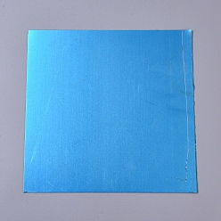 Silver Aluminum Sheets, with Film, Silver, 204x201x0.5mm