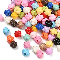 (52) Непрозрачная лаванда Непрозрачные акриловые бусины, облако, разноцветные, 9x9.5x9 мм, отверстие : 1.7 мм