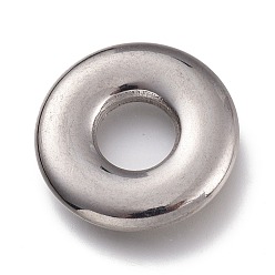 Stainless Steel Color Tarnish Resistant 304 Stainless Steel Linking Rings, Donut, Stainless Steel Color, 16x2.5mm, Inner Diameter: 6mm