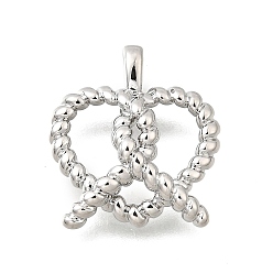 Платина Латунные подвески, брезен, платина, 17x15.5x4.5 мм, отверстие : 2.2 мм