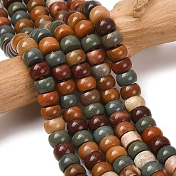 Alashan Agate Бусы из натурального алашанского агата, рондель, сгладить, 8.5x5~5.5 мм, отверстие : 0.8 мм, около 69~72 шт / нитка, 14.96''~15.35'' (38~39 см)